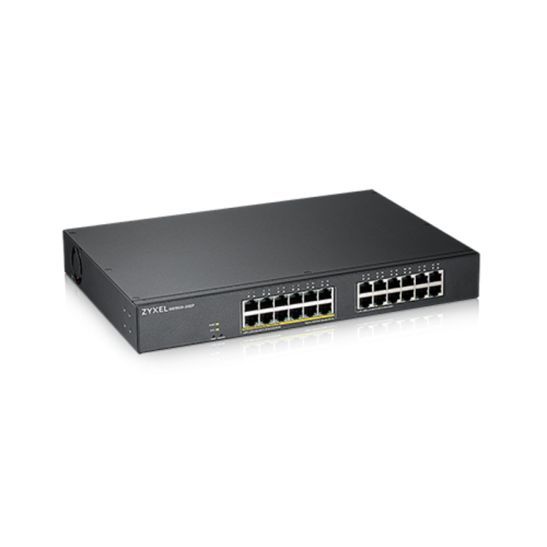 Коммутатор/ ZYXEL GS1900-24EP Smart L2 PoE + switch , rack 19 