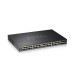 Коммутатор/ ZYXEL NebulaFlex Pro GS2220-50HP Hybrid L2 PoE+ Switch, 19 