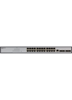 Коммутатор/ Managed L3 Switch 24x1000Base-T PoE, 4x10GBase-X SFP+, PoE Budget 250W, RJ45 Console, 19