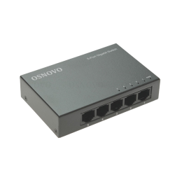 Коммутатор неуправляемый/ OSNOVO Неуправляемый коммутатор Gigabit Ethernet на 5 портов. Порты: 5 x GE (10/100/1000Base-T). Auto MDI/MDIX Встроенная грозозащита 2кВ. В комплекте БП DC12V(1A). Размеры (ШхВхГ): 100 x 23 x 65мм. Рабочая температура: 0...+40 г