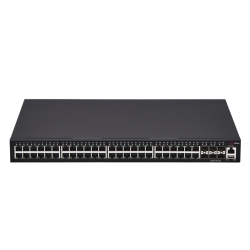 Коммутатор/ Управляемый коммутатор  уровня L3 с поддержкой PoE 802.3af/at, 48 портов 10/100/1000BASE-T, 6 портов 10GbE SFP+, консольный порт, 2 слота для установки сменных БП на задней панели
