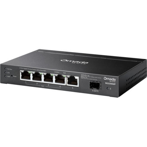 Коммутатор/ Omada Access 6-Port Gigabit Switch with 4-Port PoE+