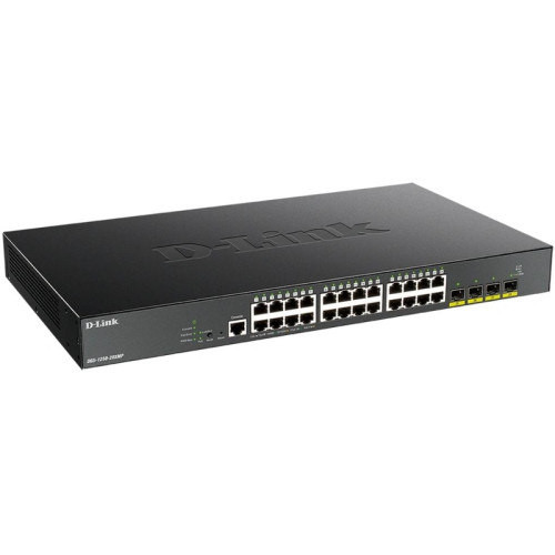 Коммутатор D-Link DGS-1250-28XMP/RU/A1A 24x1Гбит/с 4SFP+ 24PoE 370W управляемый