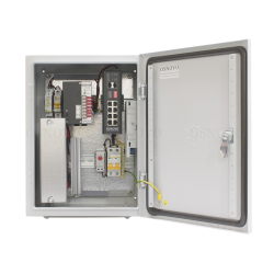 Коммутатор/ OSNOVO Уличный коммутатор на 10 портов с термостабилизацией и резервным питанием на базе уличной станции OS-34TB1. Порты: 1 x GE (10/100/1000Base-T) с PoE BT (до 90W) + 7 x GE (10/100/1000Base-T) с PoE (до 30W) + 2 x GE SFP (1000Base-X). Сумма