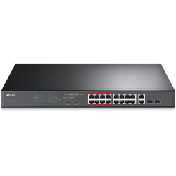 Коммутатор/ 16-Port PoE+ Switch, 16 10/100Mbps RJ45 Ports, 2 Combo RJ-45/SFP Slots, 192W PoE Power