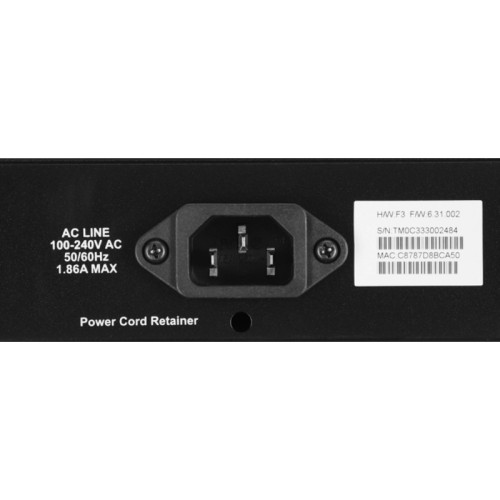 Коммутатор/ Smart L2 Switch 8х1000Base-T PoE, 2х1000Base-X SFP, PoE Budget 130W, Compact CLI