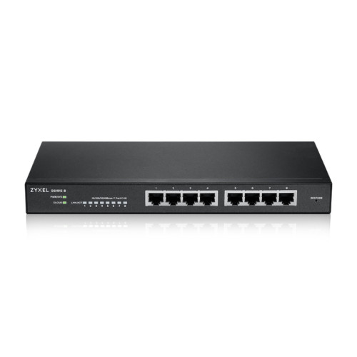 Коммутатор/ Zyxel NebulaFlex GS1915-8 Hybrid Smart L2 Switch, 8xGE, Silent (No Fan), Standalone/Cloud Management Коммутатор/ Zyxel NebulaFlex GS1915-8 Hybrid Smart L2 Switch, 8xGE, Silent (No Fan), Standalone/Cloud Management