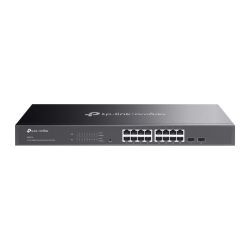 Коммутатор/ Jetstream 16-port gigabit smart switch with 2-gigabit uplink ports, 16 10/100/1000Mbps RJ-45 ports, 2 1000Mbps SFP slots, abundant L2/L2+ features, rack-mountable, support Omada SDN mode and individual mode