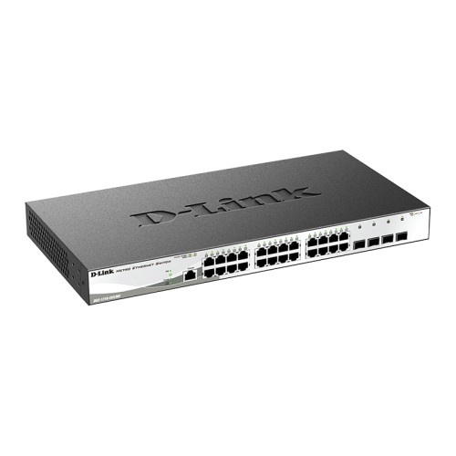 Коммутатор/ DGS-1210-28X/ME Managed L2 Metro Ethernet Switch 24x1000Base-T, 4x10GBase-X SFP+, Surge 6KV, CLI, RJ45 Console, RPS Коммутатор/ DGS-1210-28X/ME Managed L2 Metro Ethernet Switch 24x1000Base-T, 4x10GBase-X SFP+, Surge 6KV, CLI, RJ45 Console, RPS