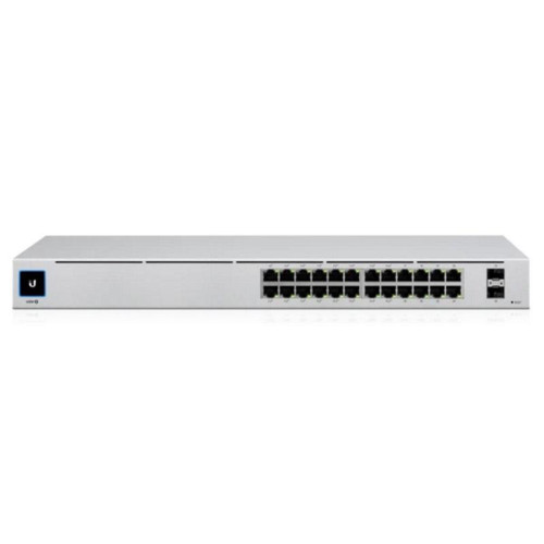 Коммутатор Ubiquiti UniFi Switch 24 PoE  USW-24-POE  Ubiquiti PoE-коммутатор в стойку, 24х 1G RJ45, 2х SFP, раздача 95  USW-24-POE  Вт (028554) {2}