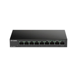 Коммутатор/ DES-1009MP Unmanaged Switch 8x100Base-TX PoE, Surge 6KV, PoE Budget 117W, metal case