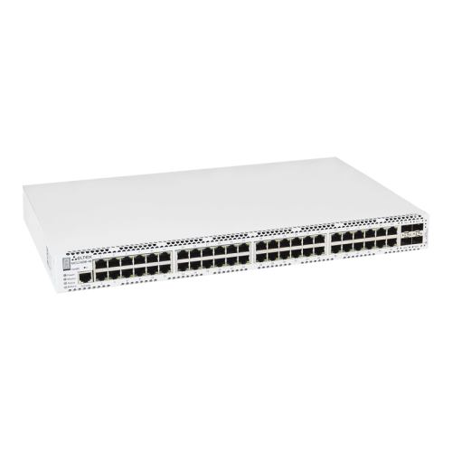 Ethernet-коммутатор MES2300B-48, 48 портов 10/100/1000BASE-T, 4 порта 10GBASE-R (SFP+)/1000BASE-X (SFP), L3, 220 В AC, 12 В DC