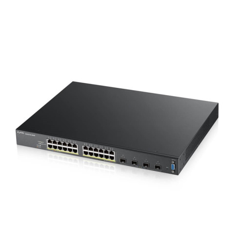 Коммутатор/ ZYXEL XGS2210-28HP, 24 port Gigabit L2 managed PoE+ switch, 375 Watt, 4x 10G