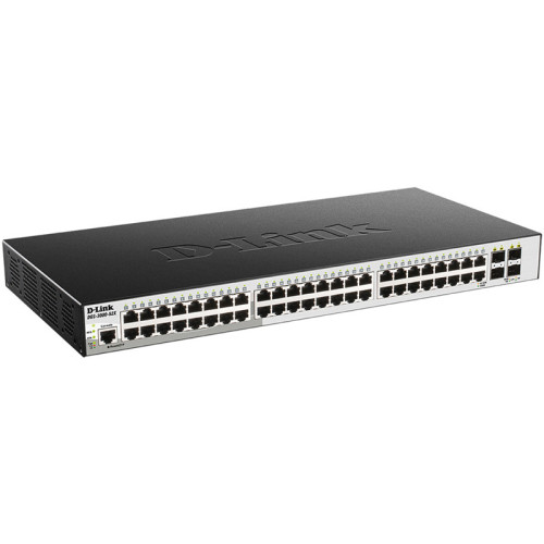 Коммутатор/ DGS-3000-52X/B Managed L2 Switch 48x1000Base-T, 4x10GBase-X SFP+, Surge 6KV, CLI, RJ45 Console, RPS, Dying Gasp Коммутатор/ DGS-3000-52X/B Managed L2 Switch 48x1000Base-T, 4x10GBase-X SFP+, Surge 6KV, CLI, RJ45 Console, RPS, Dying Gasp