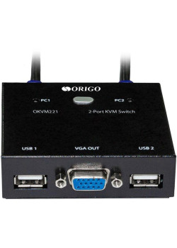 2-портовый KVM-переключатель с портами VGA и USB