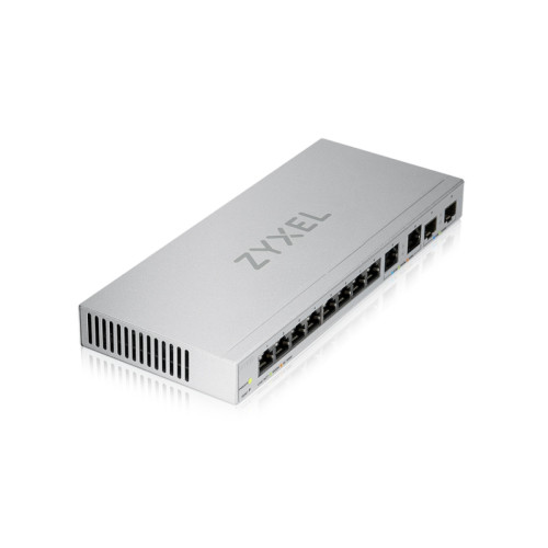 Коммутатор/ Zyxel XGS1210-12 Multi-Gigabit Smart L2 Switch, 8xGE, 2x1/2.5GE, 2xSFP+, Desktop, Silent