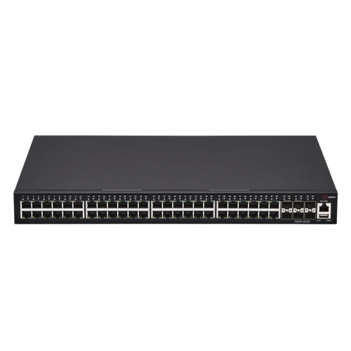 Коммутатор/ Управляемый коммутатор  уровня L3, 48 портов 10/100/1000BASE-T, 6 портов 10GbE SFP+, консольный порт, 2 слота для установки сменных БП на задней панели
