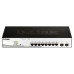 Коммутатор/ DGS-1210-10P/F Smart L2 Switch 8х1000Base-T PoE, 2х1000Base-X SFP, PoE Budget 65W, Compact CLI