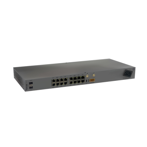Коммутатор/ L3 управляемый коммутатор TORUS S1-1-16L, 24х10/100/1000 Mbps RJ45, 2x 10 GbE SFP+ , LTE (wideband) CAT9, 4 eSIM, Консольный порт USB Type C, 16к MAC-адресов, 1 встроенный БП, AC: 90–260 В, 50–60 Гц DC: 36-57 B