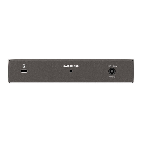 Коммутатор/ PoE-коммутатор, 8x1000Base-T (4x1000Base-T PoE), PoE-бюджет 60 Вт, корпус металл