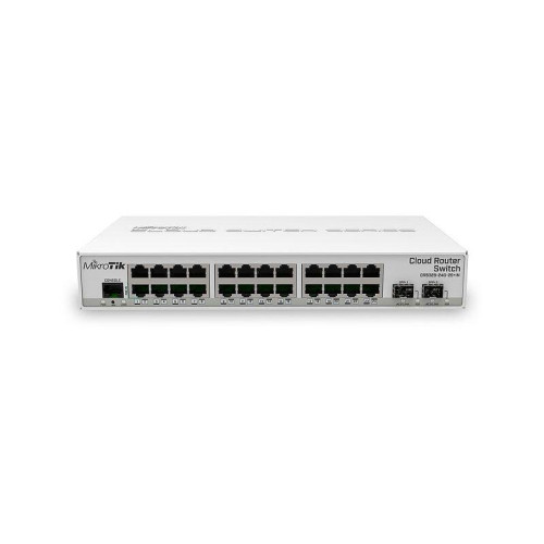 Коммутатор/ CRS326-24G-2S+IN Cloud Router Switch 24 Gigabit ports, 2 SFP+ cages and a desktop case – server room power for your home Коммутатор/ CRS326-24G-2S+IN Cloud Router Switch 24 Gigabit ports, 2 SFP+ cages and a desktop case – server room power for your home