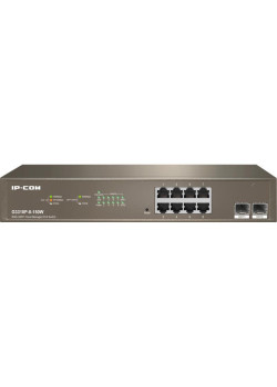 Коммутатор IP-Com G3310P-8-150W (L2) 8x1Гбит/с 2xКомбо(1000BASE-T/SFP) 2SFP 8PoE 130W управляемый