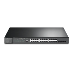 Коммутатор/ JetStream 28-port Gigabit L2+ Managed Switch with 24-port PoE+, PoE budget up to 384W, support SDN UKplug