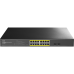 Коммутатор/ 16-Port 10/100/1000M PoE+ Switch 200W, 16-Port 10/100/1000M PoE+ ports, 802.3at/af, 2-1000 BASE-X SFP Slot, Local Management via Web GUI, support STP/RSTP, 802.1ab LLDP, Loop Detection, QoS, VLAN, SNMP, IGMP Snooping, DHCP Snooping, Port Mirro