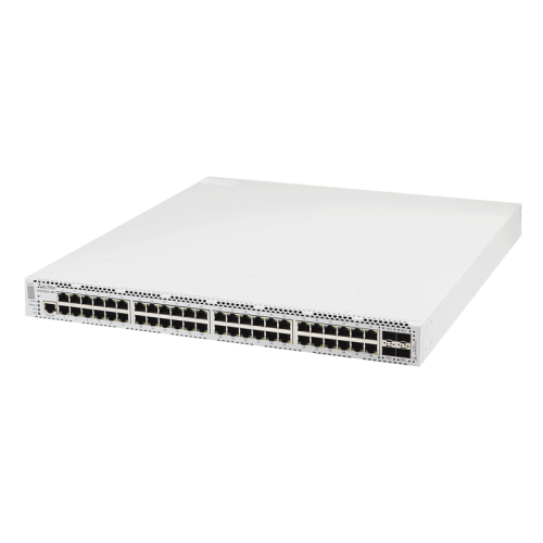 Ethernet-коммутатор MES2420-48P, 48 портов 10/100/1000BASE-T (PoE/PoE+), 4 порта 1000BASE-X/ 10GBASE-R, L3, 2 слота для модулей питания