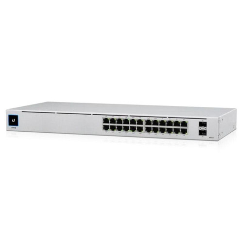 Коммутатор Ubiquiti UniFi Switch 24 PoE  USW-24-POE  Ubiquiti PoE-коммутатор в стойку, 24х 1G RJ45, 2х SFP, раздача 95  USW-24-POE  Вт (028554) {2}