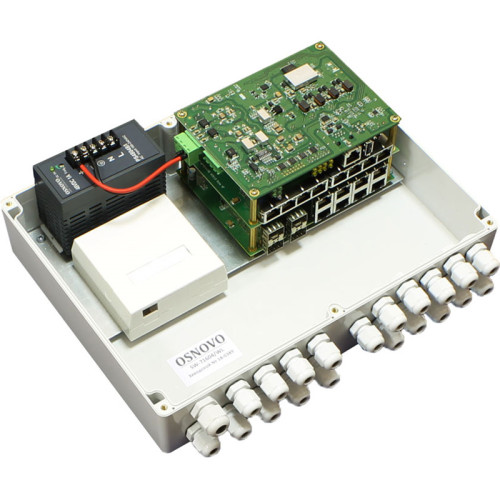 Коммутатор/ OSNOVO Уличный L2+ гигабитный коммутатор на 20 портов, 16 x 10/100/1000Base-T, 4 порта SFP 1000Base-X, IP65