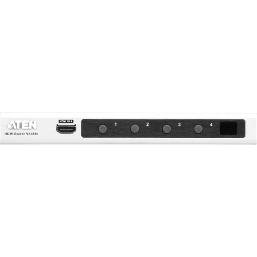 Переключатель, электрон., HDMI, 4> 1 телевизор/панель,Шнур HDMI 1.8м., (1600x1200 60Hz 480P/720P/1080i/1080P HDMI 1.2/HDCP упр. с помощью ИК пульта или  RS232)/ 4 PORT HDMI SWITCH W/1.8m W/EU ADP