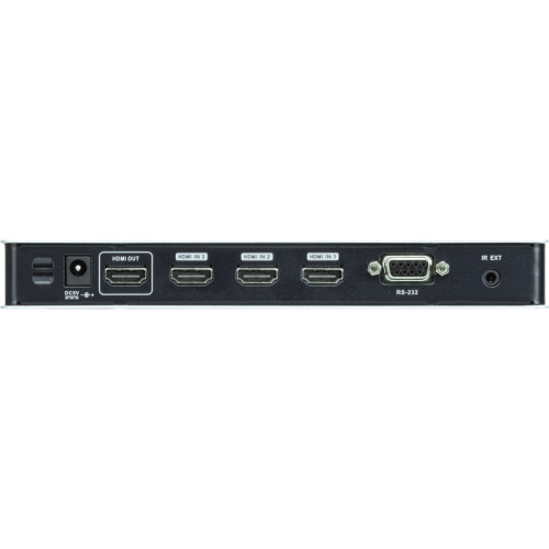 Переключатель, электрон., HDMI, 4> 1 телевизор/панель,Шнур HDMI 1.8м., (1600x1200 60Hz 480P/720P/1080i/1080P HDMI 1.2/HDCP упр. с помощью ИК пульта или  RS232)/ 4 PORT HDMI SWITCH W/1.8m W/EU ADP