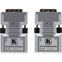 Передатчик и приемник сигнала DVI по волоконно-оптическому кабелю; кабель 4LC, многомодовый, без HDCP, до 500 м [94-0000610]