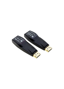 Передатчик и приемник сигнала DisplayPort 1.2 по волоконно-оптическому кабелю; кабель 2LC, многомодовый ОМ3, до 200 м, поддержка 4К60 4:4:4 [94-0006120]