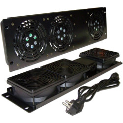 Блок вентиляторов Lanmaster (TWT-CB-FANV3-RACK) 3 вент. черный (упак.:1шт)
