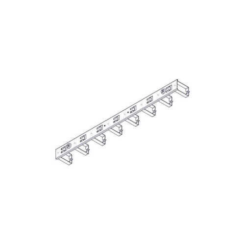 Вертикальный кабельный организатор Systeme Electric, серия Uniprom, 2x8 колец, цвет черный