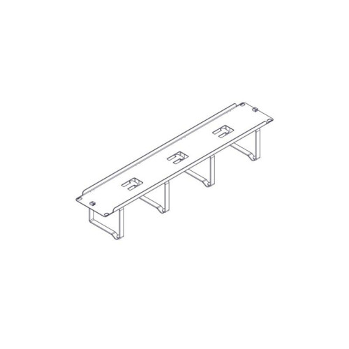 Horizontal Cable Organizer Uniprom Series, 2U, Steel Rings