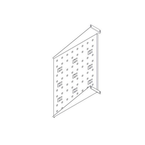 Фиксированная полка Systeme Electric, серия Uniprom, 2U, 450мм, до 15кг