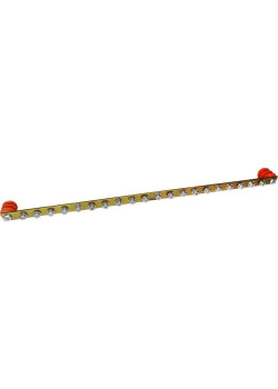 Шина заземления Lanmaster TWT-EBARH-1U-15X3/20 дл.482мм шир.15мм