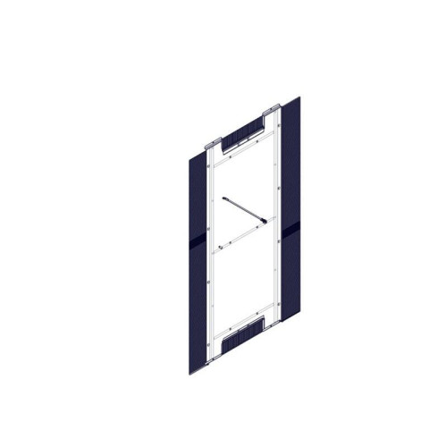 Bottom panel for cabinets of the Uniprom series, with cable entries, 600x1070mm