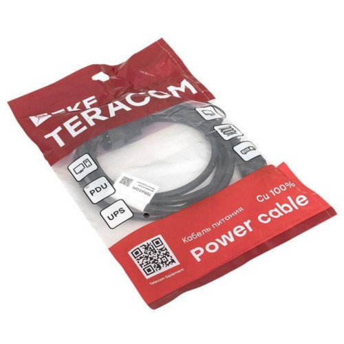 Кабель питания/ Кабель питания TERACOM для PDU IEC 60320 C13 - IEC 60320 C14 сечение 3x1.5мм2 250В 10A длина 2.0 метра