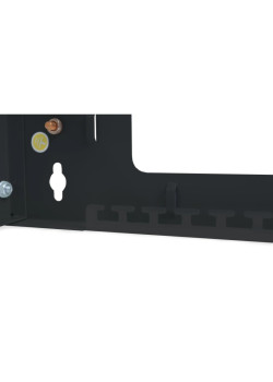 Кронштейн телекоммуникационный Cabeus NC-3U-BK настен. регул.глуб. 3U 19