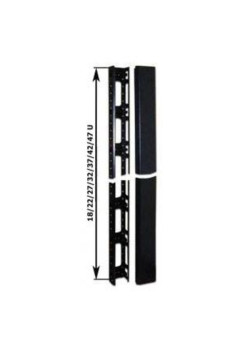 Кабельный органайзер вертикальный Lanmaster TWT-CBB-ORG42U односторонний 42U