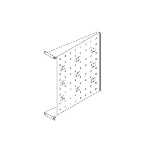 Фиксированная полка Systeme Electric, серия Uniprom, 2U, 450мм, до 15кг