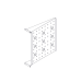 Фиксированная полка Systeme Electric, серия Uniprom, 2U, 450мм, до 15кг