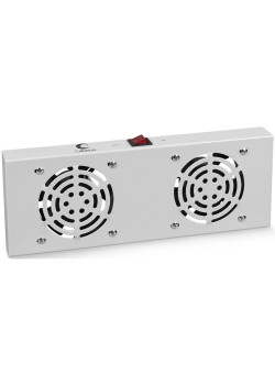 Модуль вентиляторный Cabeus (TRAY-FAN2) 2 вент. серый