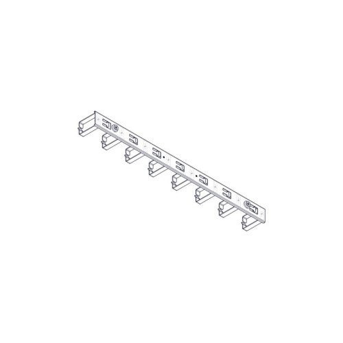 Вертикальный кабельный организатор Systeme Electric, серия Uniprom, 2x8 колец, цвет черный
