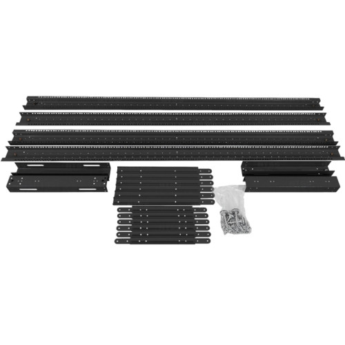 Стойка двухрамная NTSS NTSS-2POR24U/600-1000-BL 24U 550ммx1000мм 600кг черный