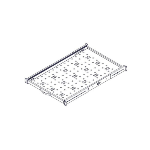 Выдвижная полка Systeme Electric, серия Uniprom, 1U, 650мм, до 45кг